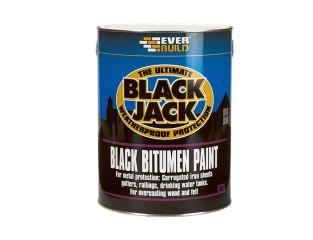 Everbuild Black Jack® 901 Black Bitumen Paint 1 litre EVB90101