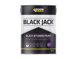 Everbuild Black Jack® 901 Black Bitumen Paint 5 litre EVB90105