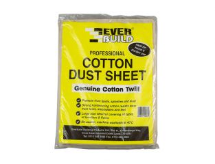 Everbuild Cotton Dust Sheet 3.6 x 2.7m EVBDUST