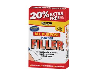 Everbuild All Purpose Powder Filler 1.5kg + 20% Free EVBFILL15