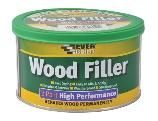 Everbuild 2-Part High-Performance Wood Filler Light Stainable 500g EVBHPWFL500