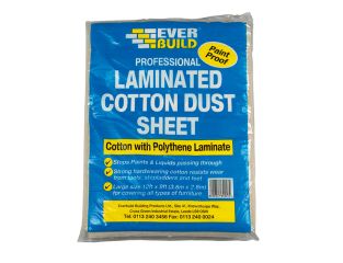 Everbuild Laminated Cotton Dust Sheet 3.6 x 2.7m EVBLAMDUST