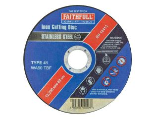 Faithfull Inox Cutting Disc 115 x 1.2 x 22.23mm FAI11512INOX