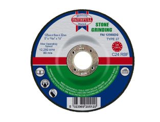 Faithfull Depressed Centre Stone Grinding Disc 125 x 6 x 22.23mm FAI1256SDG