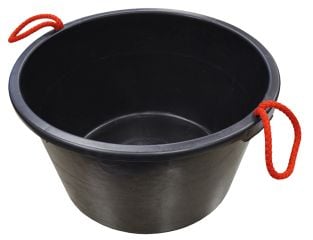 Faithfull Builder's Bucket 40 litre (9 gallon) - Black FAI40LBUCKET