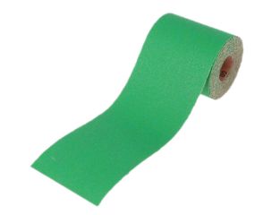 Faithfull Aluminium Oxide Sanding Paper Roll Green 100mm x 50m 40G FAIAR10040G