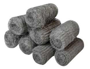 Faithfull Steel Wool, Assorted Grades 20g Rolls (Pack 8) FAIASW8A