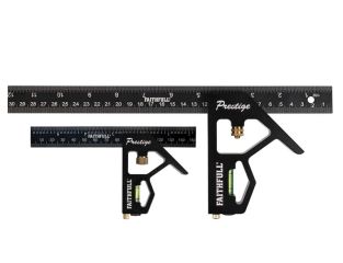 Faithfull Prestige Combination Square Twin Pack 150mm (6in) & 300mm (12in) FAICS300TCNC
