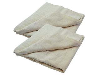 Faithfull Cotton Twill Dust Sheet (Twin Pack) 3.6 x 2.7m FAIDSCT129TP