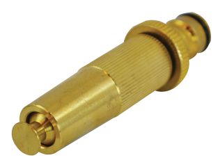 Faithfull Brass Adjustable Spray Nozzle 12.5mm (1/2in) FAIHOSENOZZ