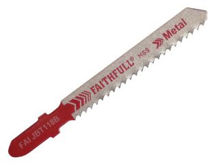Faithfull Metal Cutting Jigsaw Blades Pack of 5 T118B FAIJBT118B