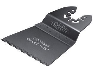 Faithfull Multi-Function Tool CrV Flush Fast Cut Wood Ground Side Set 68mm (Pack 5) FAIMFW68GB