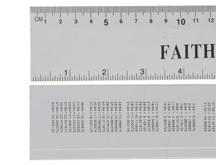 Faithfull Aluminium Rule 300mm / 12in FAIRULE300