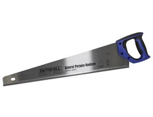 Faithfull General-Purpose Hardpoint Handsaw 550mm (22in) 8 TPI FAISAWG22