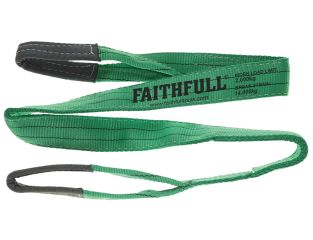 Faithfull Lifting Sling Green 2 Tonne 60mm x 2m FAITDLS2T2M