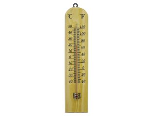 Faithfull Wall Thermometer - Wood 260mm FAITHWOODSM