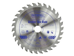 Faithfull TCT Circular Saw Blade 230 x 30mm x 30T POS FAIZ23030