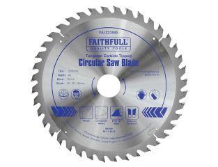 Faithfull TCT Circular Saw Blade 235 x 35mm x 40T POS FAIZ23540