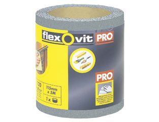 Flexovit High Performance Finishing Sanding Roll 115mm x 5m 120G FLV26415