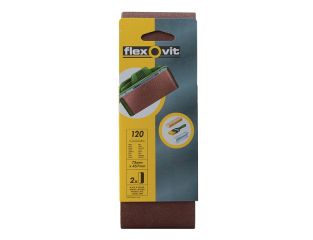 Flexovit Cloth Sanding Belt 457 x 75mm Fine 120G (Pack 2) FLV26464