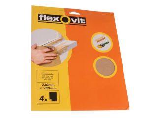 Flexovit Glasspaper Sanding Sheets 230 x 280mm Assorted (25) FLV26563
