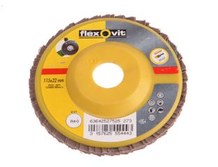 Flexovit Flap Disc For Angle Grinders 125mm 80G FLV27530