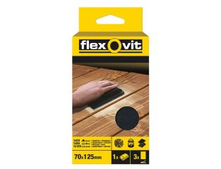 Flexovit Hook & Loop Sanding Block Kit Assorted 70 x 125mm (Pack 3) FLV56830