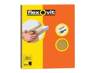 Flexovit Glasspaper Sanding Sheets 230 x 280mm Grade 1 (25) FLV58233