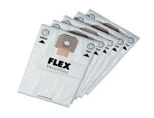 Flex Power Tools Fleece Filter Bags (Pack 5) FLXVCE35FBAG