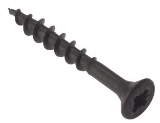 ForgeFix Carcass Screws Pozi Compatible SCT Black Phosphate 4.2 x 32mm Box 200 FORCARS4232