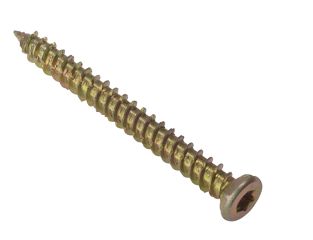 ForgeFix Concrete Frame Screw TORX® Compatible High-Low Thread ZYP 7.5 x 112mm Bag 10 FORCFS112G
