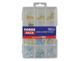 ForgeFix Hook & Screw Eye Kit ForgePack 102 Pieces FORFPHESET