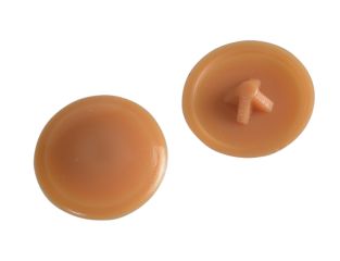 ForgeFix Pozi Compatible Cover Cap Light Brown No.6-8 Forge Pack 50 FORFPPCC4