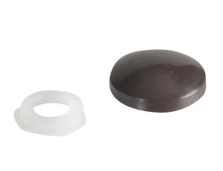 ForgeFix Domed Cover Cap Dark Brown No. 6-8 Forge Pack 20 FORFPPDT1