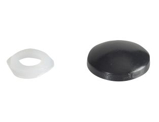 ForgeFix Domed Cover Cap Black No. 6-8 Forge Pack 20 FORFPPDT2