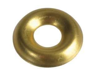 ForgeFix Screw Cup Washers Brass No.8 Forge Pack 20 FORFPSCW8B