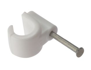 ForgeFix Pipe Clip with Masonry Nail 11mm Box 100 FORPCMN11