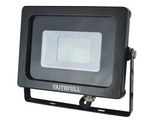 Faithfull Power Plus SMD LED Wall Mounted Floodlight 20W 1600 lumen 240V FPPSLWM20