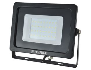 Faithfull Power Plus SMD LED Wall Mounted Floodlight 30W 2400 lumen 240V FPPSLWM30