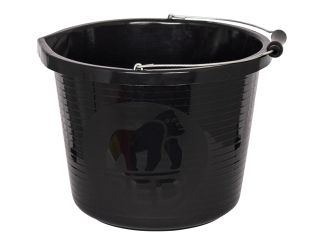 Red Gorilla Premium Bucket 14 litre (3 gallon) - Black GORPRMBK