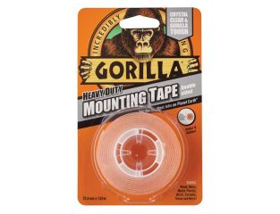 Gorilla Glue Gorilla Heavy-Duty Mounting Tape 25.4mm x 1.52m Crystal Clear GRGGTHDDSMT