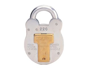 Squire 220 Old English Padlock with Steel Case 38mm HSQ220