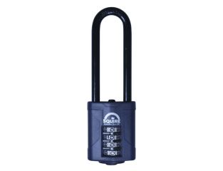 Squire CP40/2.5 Combination Padlock 4-Wheel 40mm Extra Long Shackle 63mm HSQCP4025