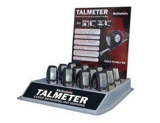 Hultafors Talmeter Tapes 3m (Width 16mm) Display Tray (12 Pieces) HULTALM3DISP