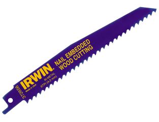 IRWIN® 656R 150mm Sabre Saw Blade Nail Embedded Wood Cut Pack of 5 IRW10504155