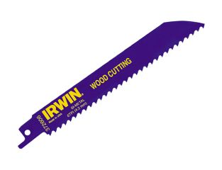 IRWIN® 606R 150mm Sabre Saw Blade Fast Cutting Wood Pack of 5 IRW10504150