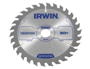 IRWIN® Construction Circular Saw Blade 150 x 20mm x 30T ATB IRW1897090