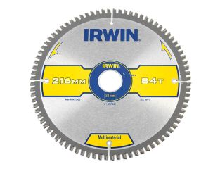 IRWIN® Multi Material Circular Saw Blade 216 x 30mm x 84T TCG IRW1897442