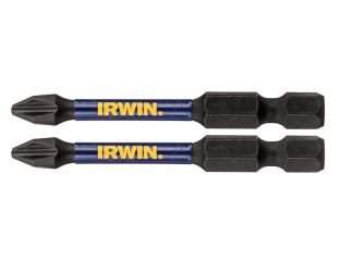 IRWIN Impact Pro Performance Screwdriver Bits PH2 57mm (Pack 2) IRWIW6061306