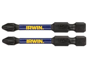 IRWIN Impact Pro Performance Screwdriver Bits PZ2 57mm (Pack 2) IRWIW6061401
